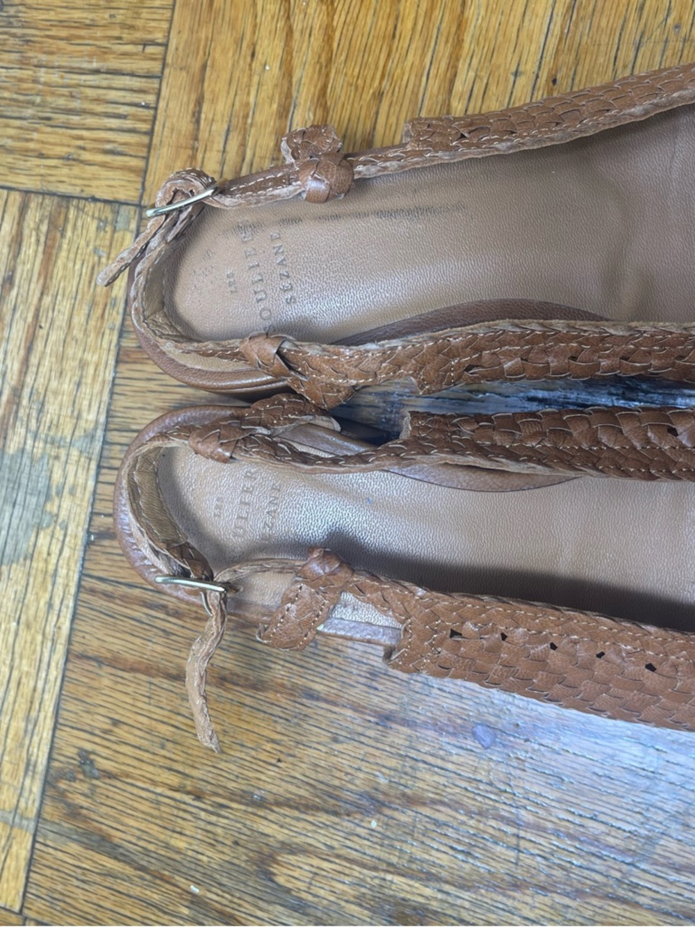 Sezane Paula Babies Woven Slingback Heels - Picture 4 of 8